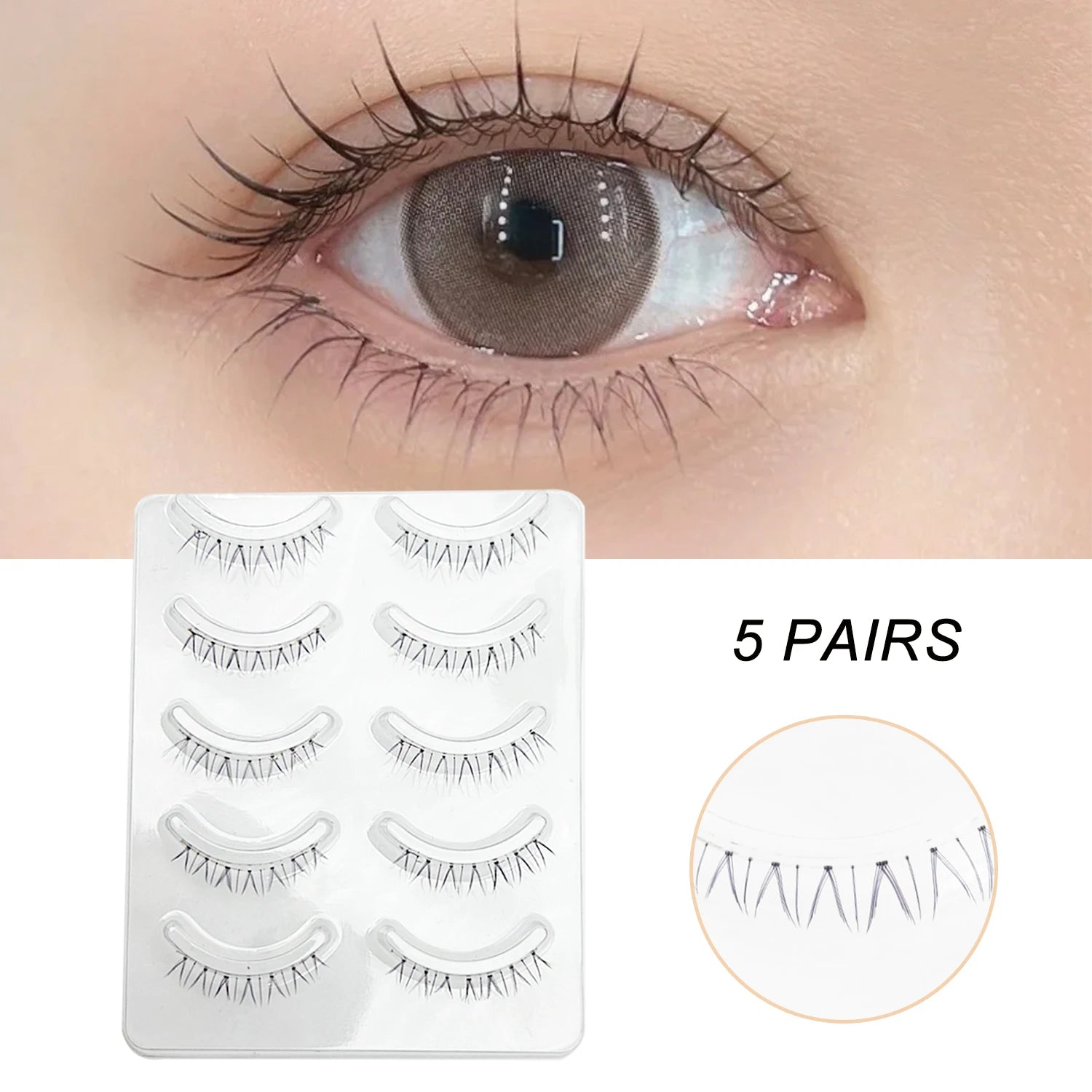 New Manga Lashes - Soft Natural Thick False Eyelashes