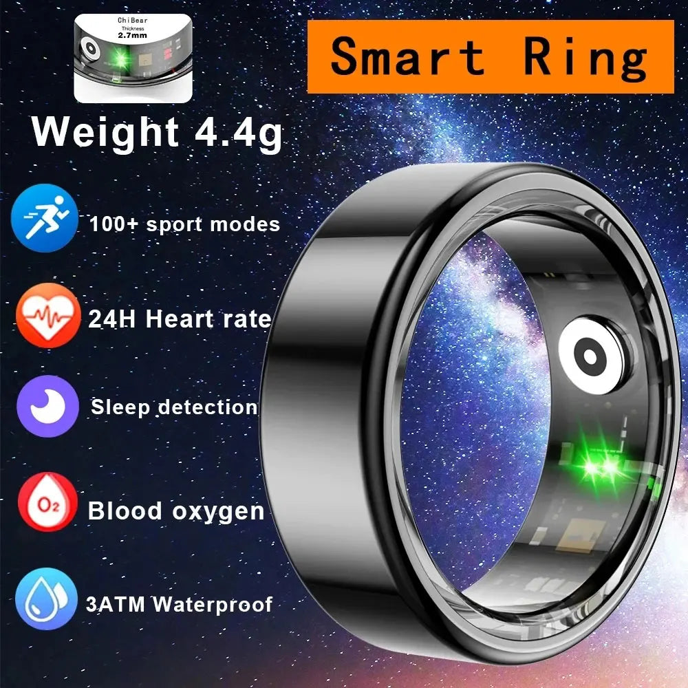 Android Men Titanium Smart Ring