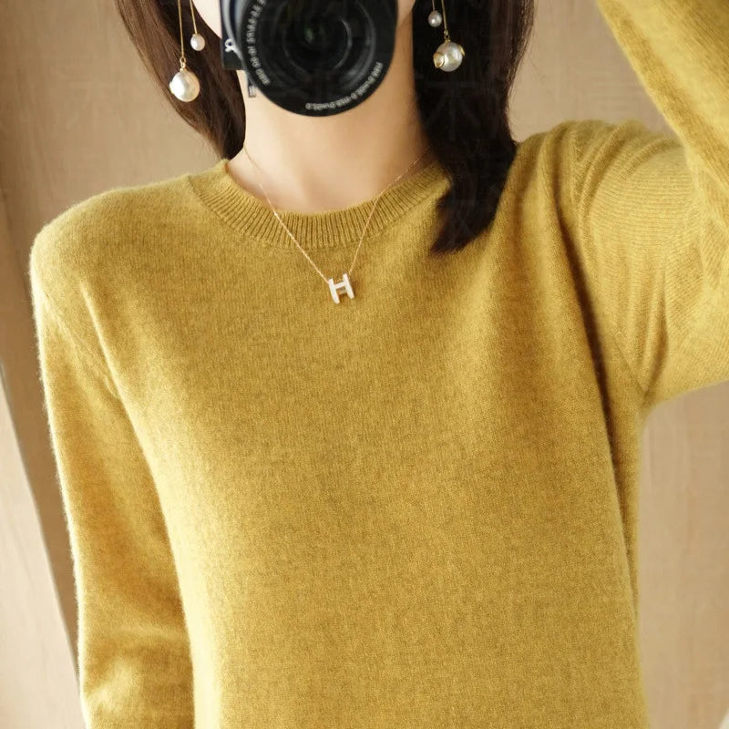 Autumn and Winter Cashmere Sweater for Women: