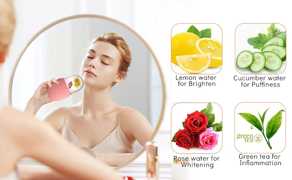 Silicone Ice Cube Trays Beauty Lifting Ice Ball Face Massager Contouring Eye Roller Facial Treatment Reduce Acne Skin Care Tool