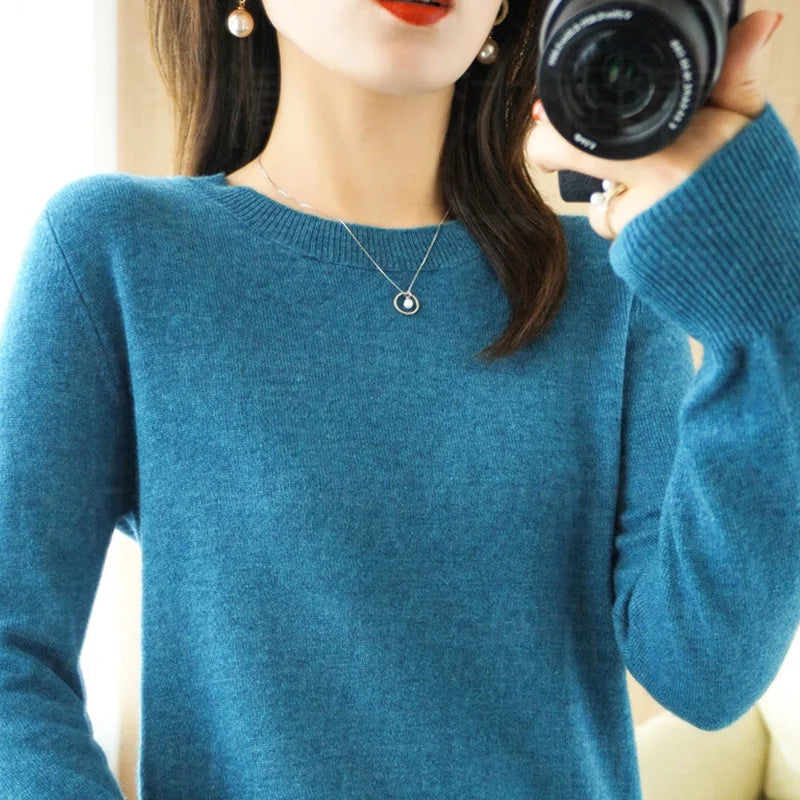Autumn and Winter Cashmere Sweater for Women: