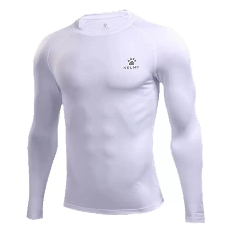 : KELME Men's Long-Sleeve Compression Workout Shirt