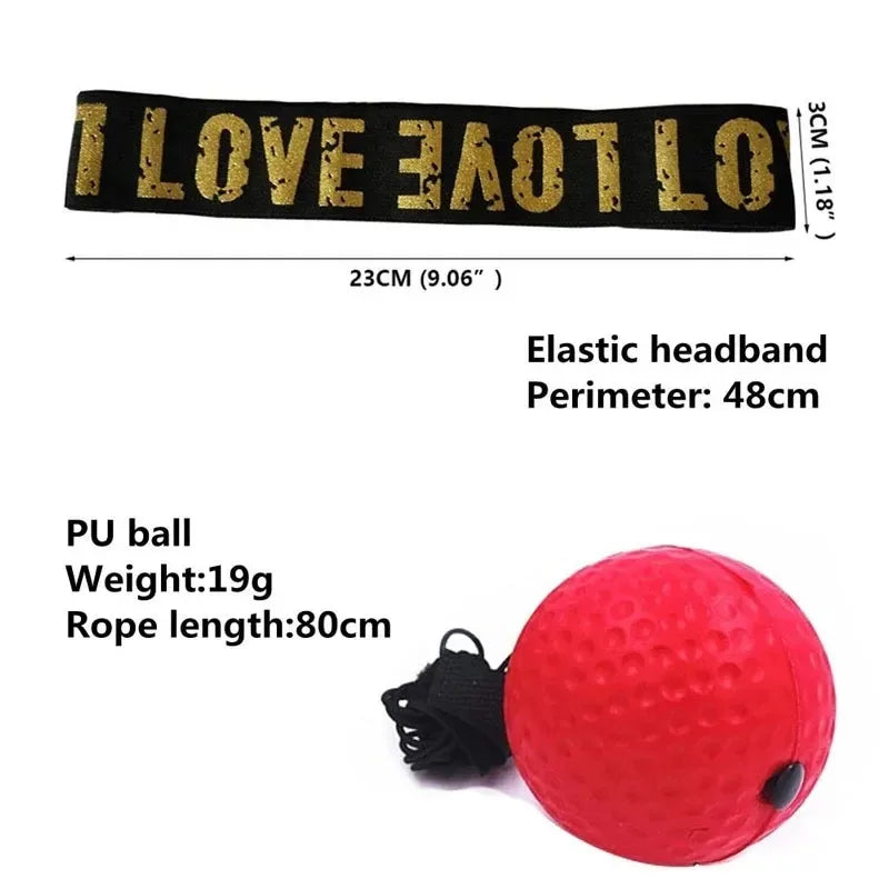 Head-Mounted Boxing Reflex Ball – Speed Punch Trainer