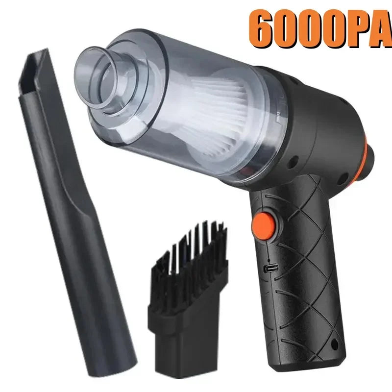 Wireless Car Vacuum Cleaner – 6000Pa Strong Suction