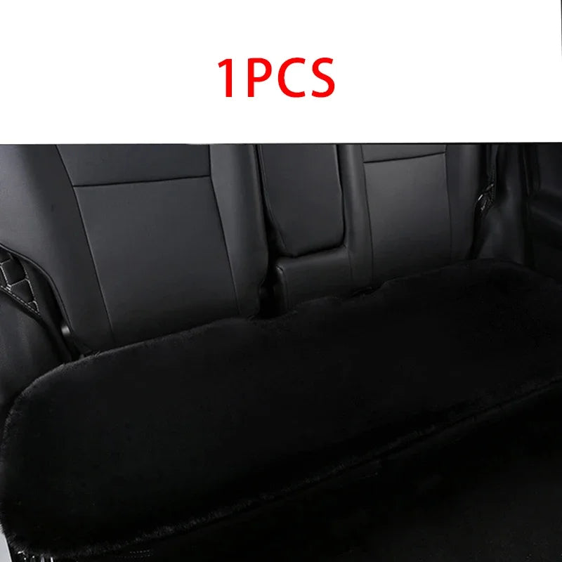 Winter Plush Rabbit Fur Car Seat Cushion – Ultra-Soft & Warm