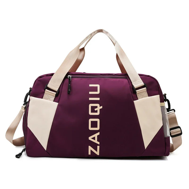 Women's Sports Gym & Yoga Duffel Bag with Wet Pocket