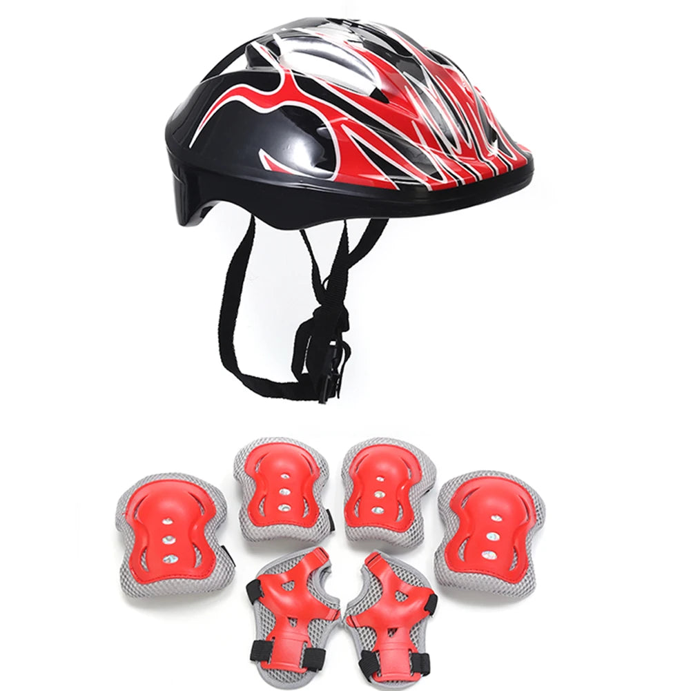 :Kids Safety Helmet & Pad Set – Full Protection Gear