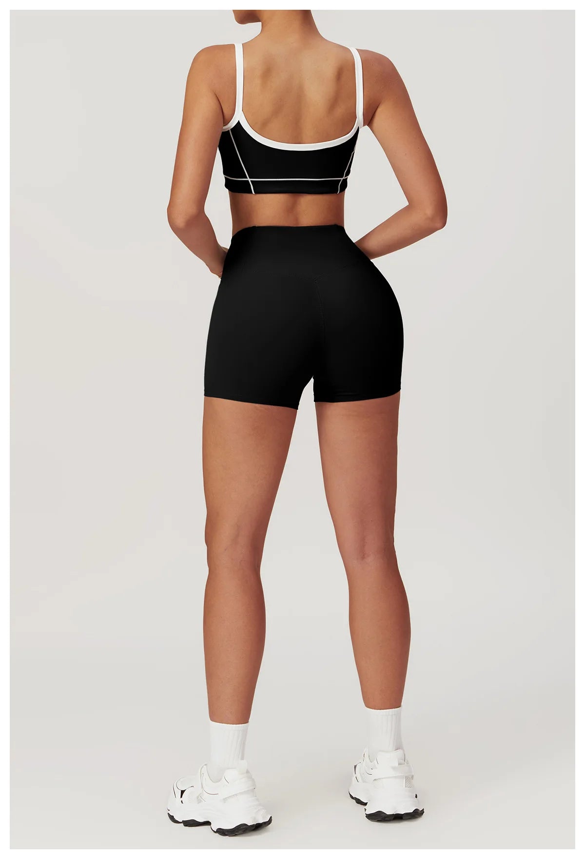 Women's Yoga Set – Sport Bra & High-Waist Flare Leggings/Shorts