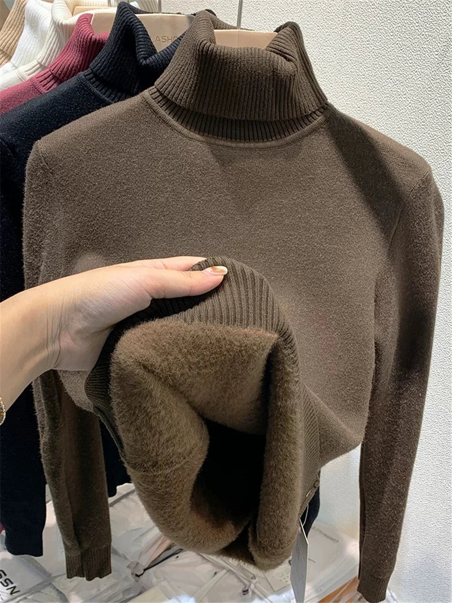 Turtleneck Winter Sweater for Women: