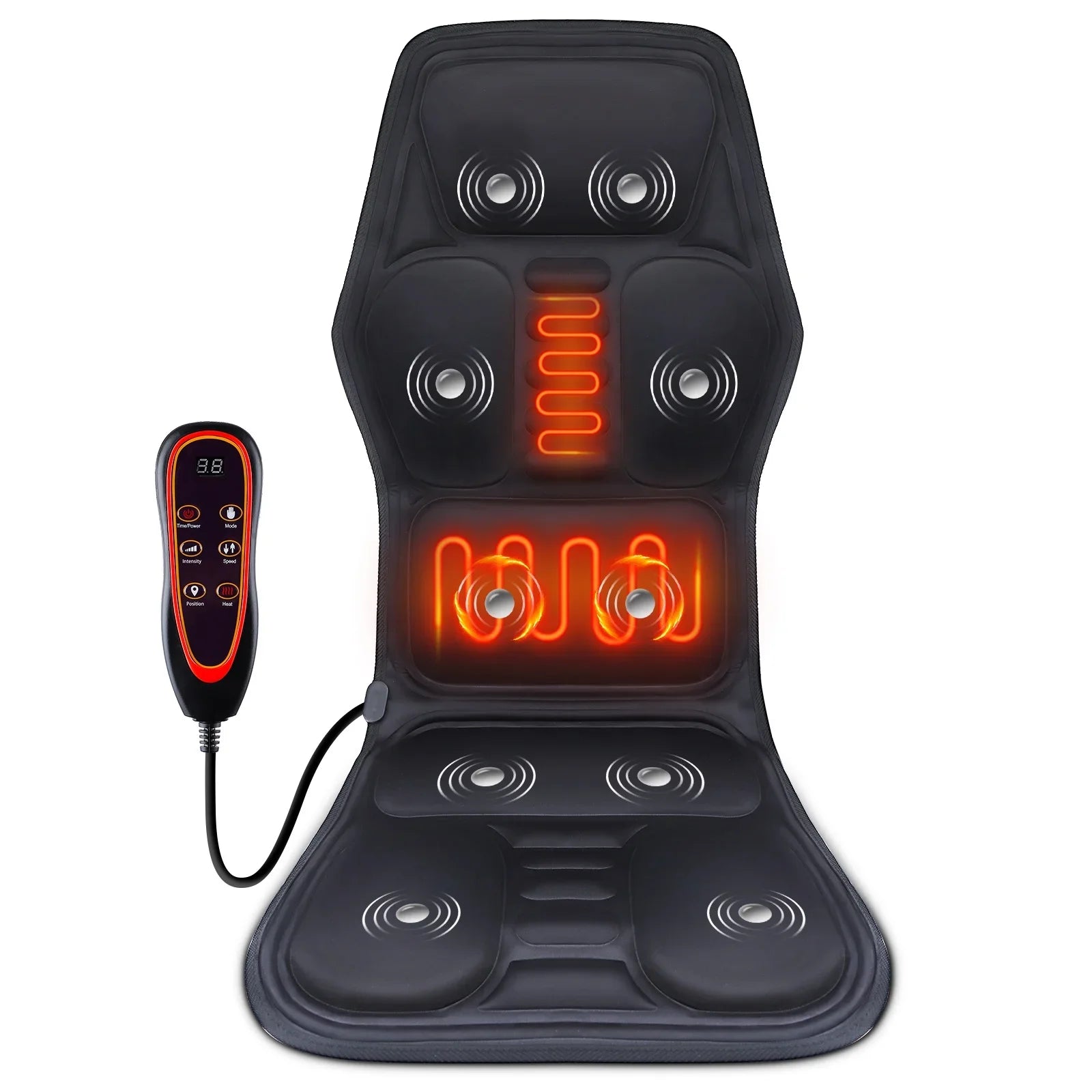 Electric Infrared Back Massager Chair Cushion – Full-Body Relief