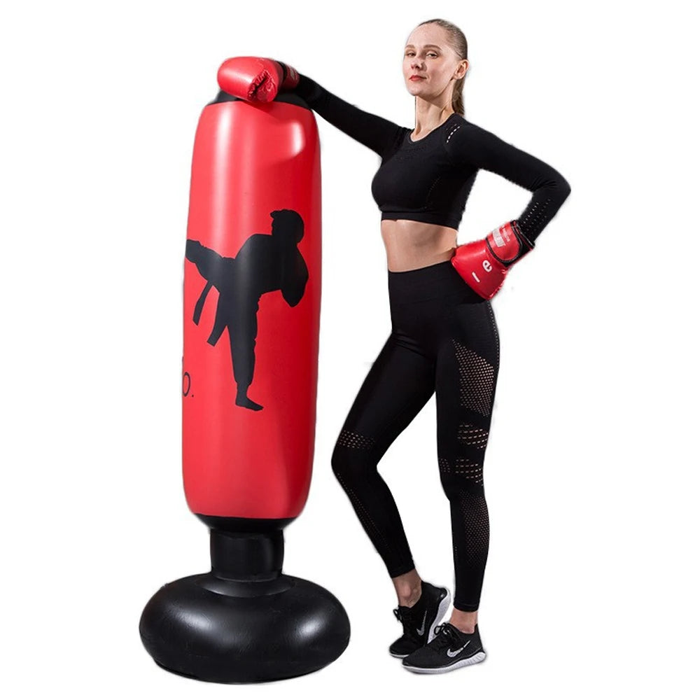 KO Style Inflatable Punching Bag – 160cm Boxing Sandbag