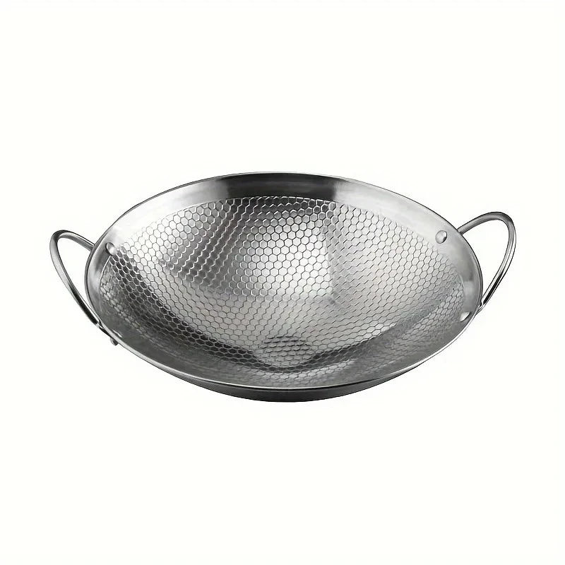 11-Inch Stainless Steel Honeycomb Skillet – Non-Stick & Scratch-Resistant