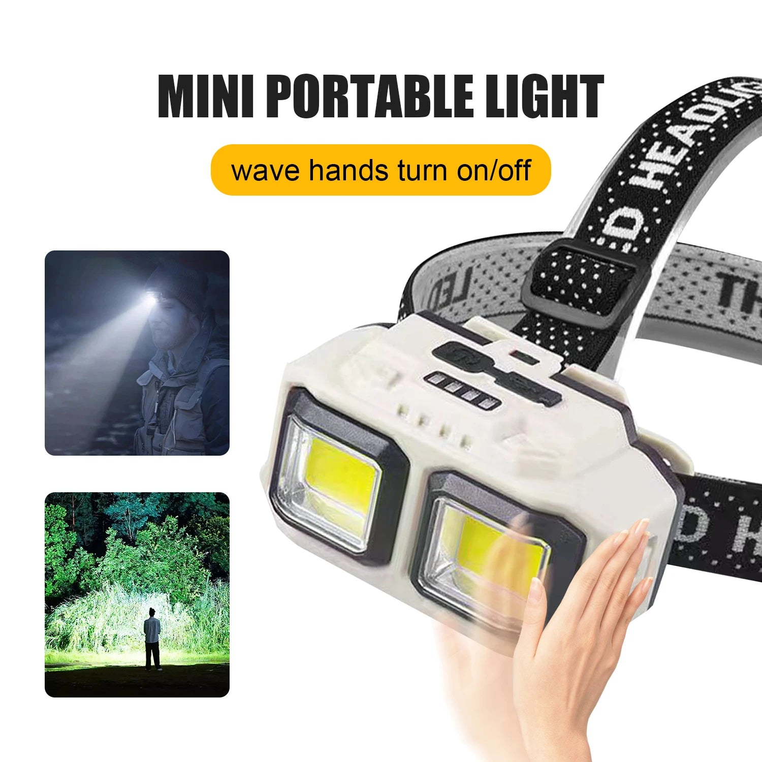 Fishing Rechargeable LED Headlamp: