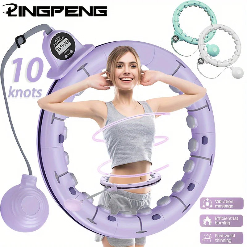 Smart Weighted Hula Hoop with Counter & Adjustable Design