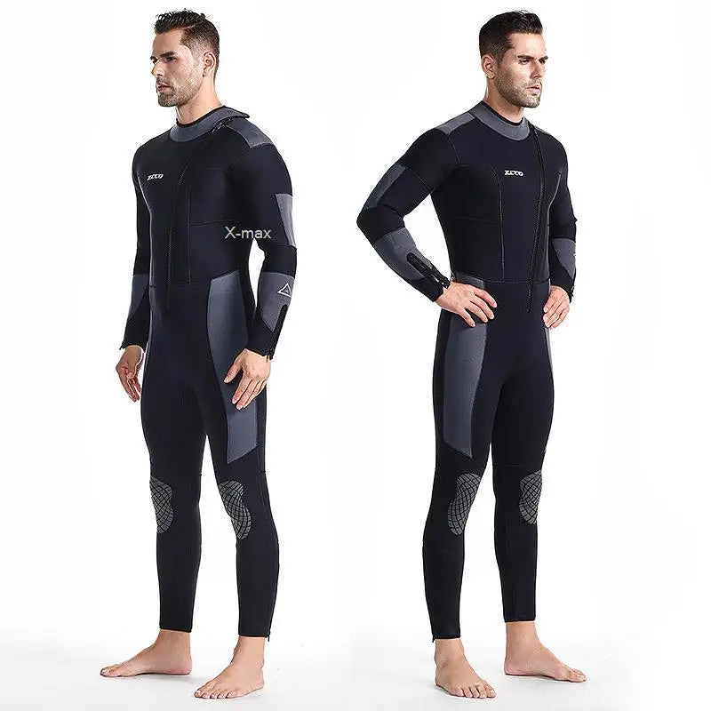 5mm Neoprene Long-Sleeve Diving Wetsuit for Men & Women