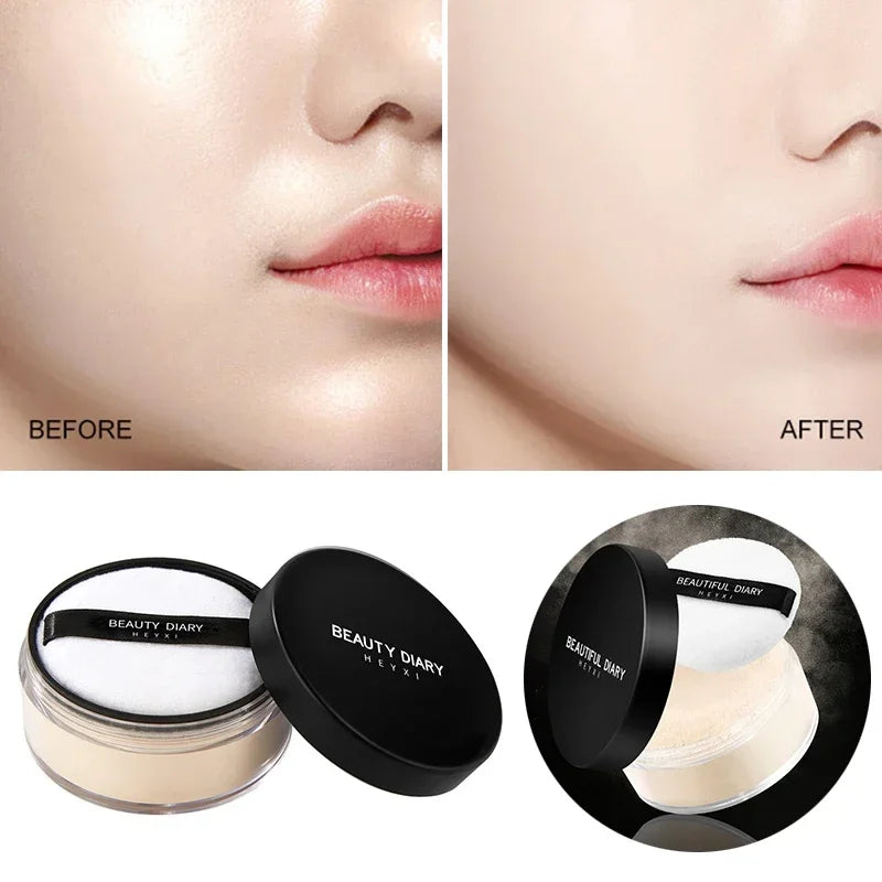 Professional Loose Setting Powder – Oil Control, Waterproof & Matte Finish