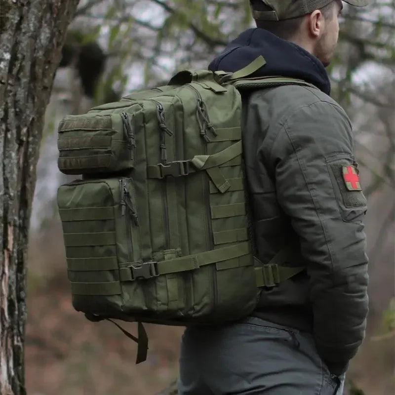 25L/35L/50L Tactical Backpack – Waterproof Outdoor Rucksack for Men