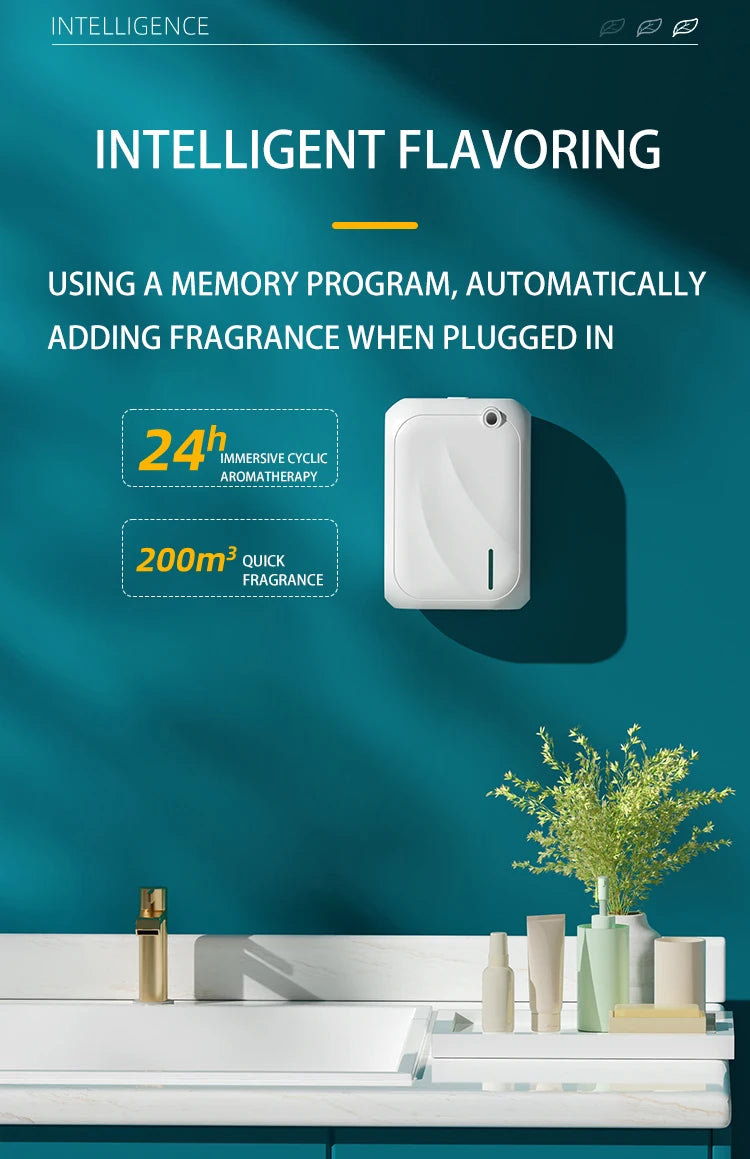 140ML Wall-Mounted Aroma Diffuser with Bluetooth Control