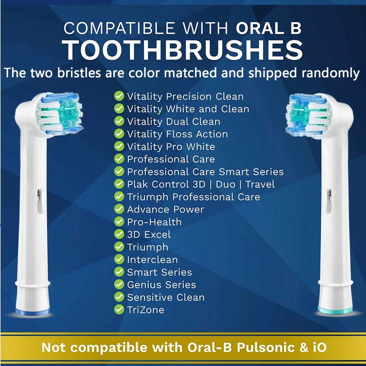 Replacement Toothbrush Heads – Compatible with Oral-B Braun