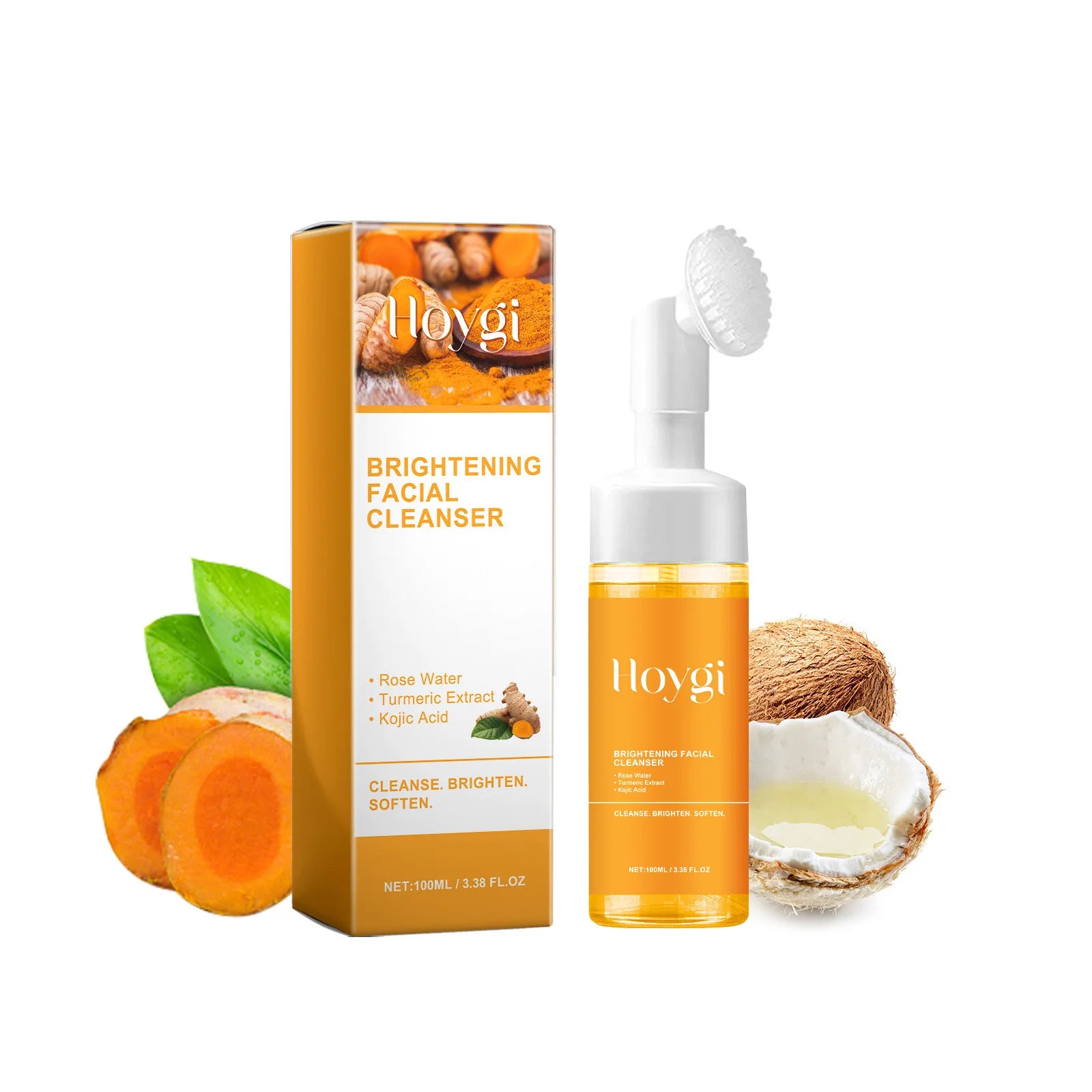 Turmeric Cleanser – Anti-Acne, Oil Control, Blackhead Remover & Brightening Face Wash Foam