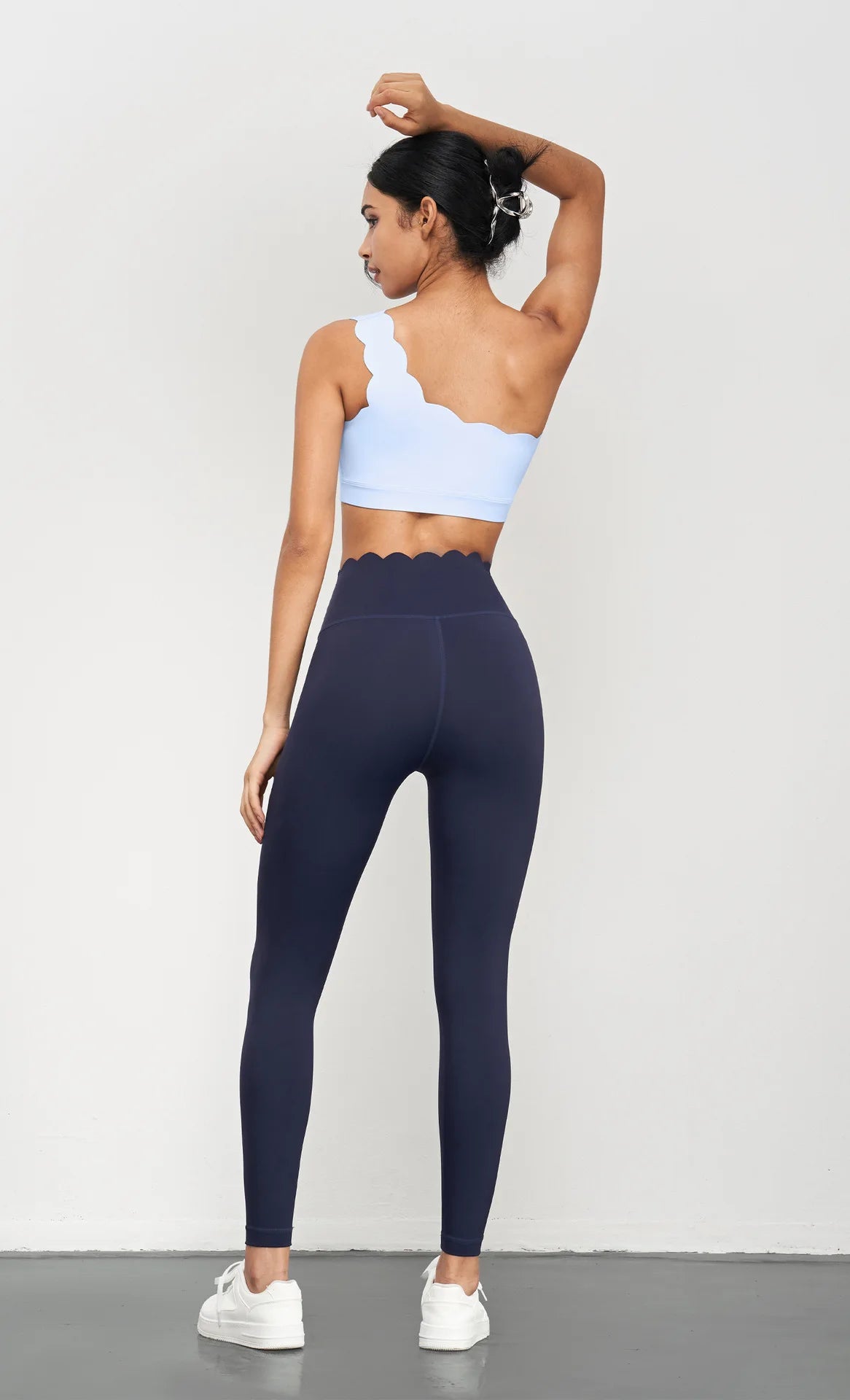 Women's Seamless Lycra Workout Set – Sports Bra, Leggings & Skirt