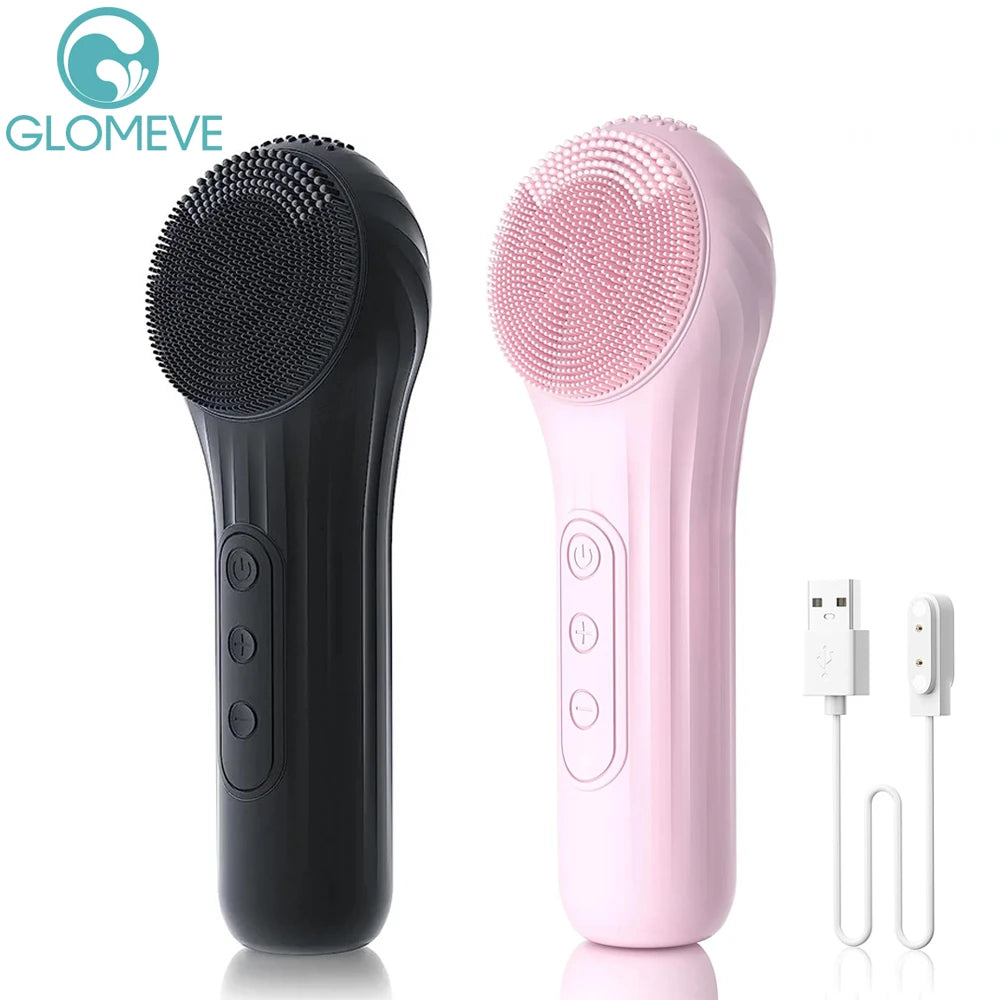 Sonic Waterproof Facial Cleansing Brush – Rechargeable & Exfoliating