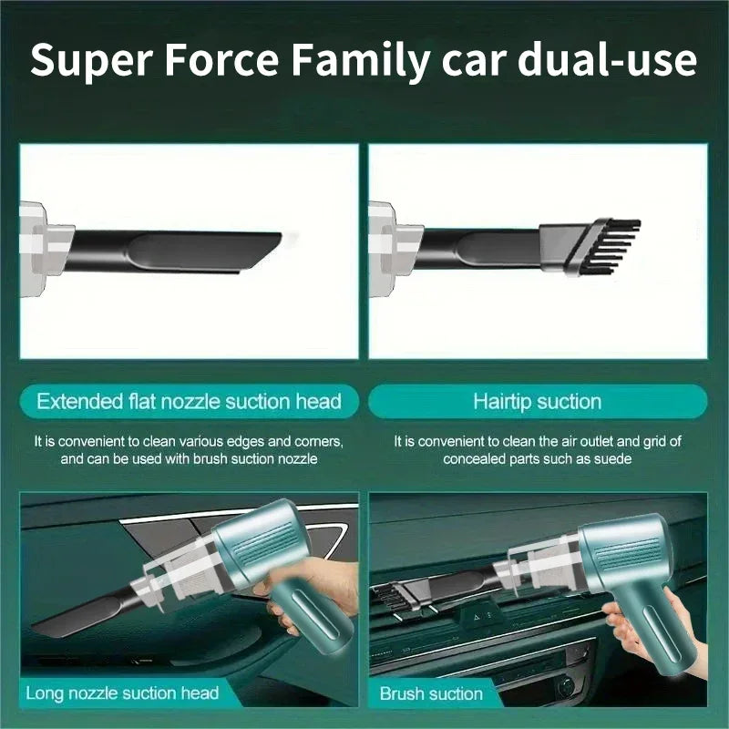 Xiaomi Wireless Car Vacuum Cleaner Multifunctional Mini Portable High-power Suction and Blowing Integrated Cleaning Appliance