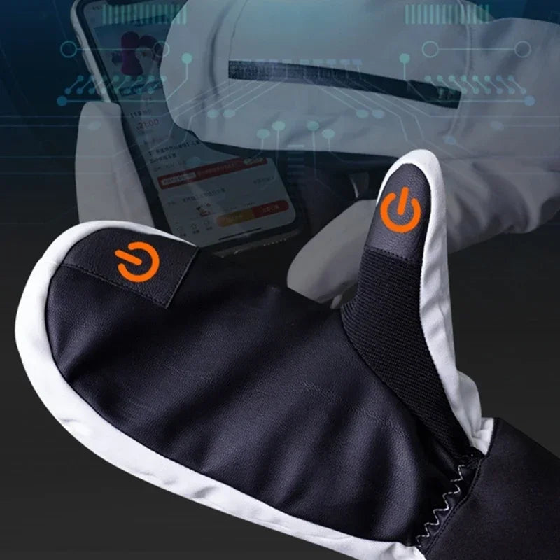 Winter Skiing Gloves Waterproof Snowboarding Touch Screen Thermal Thick Snow Gloves Men Women Snowmobile Warm Mittens