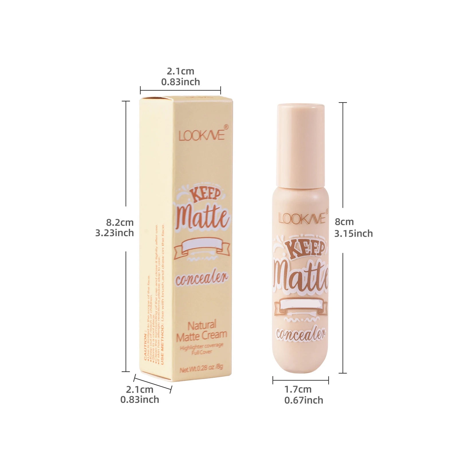 6-Color Full Coverage Liquid Concealer Stick