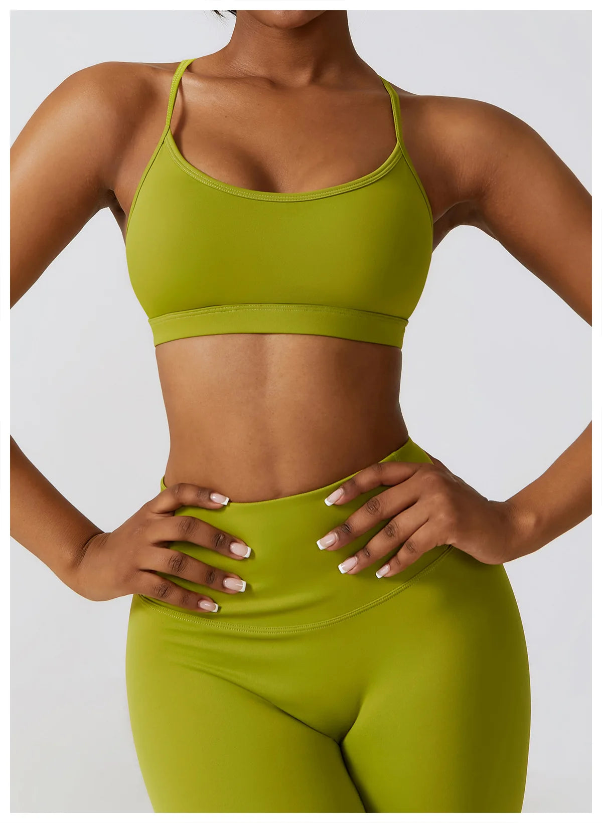 Women's Seamless Yoga Set – Leggings & Crop Top Workout Outfit