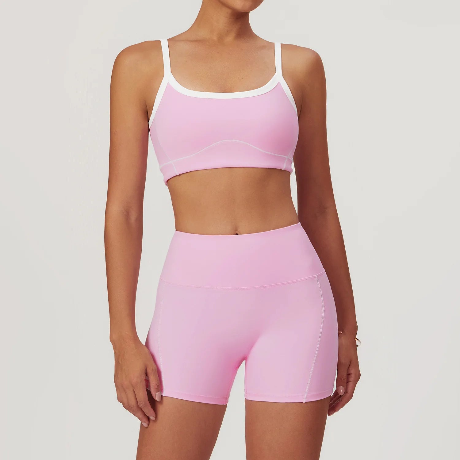 Women's Yoga Set – Sport Bra & High-Waist Flare Leggings/Shorts