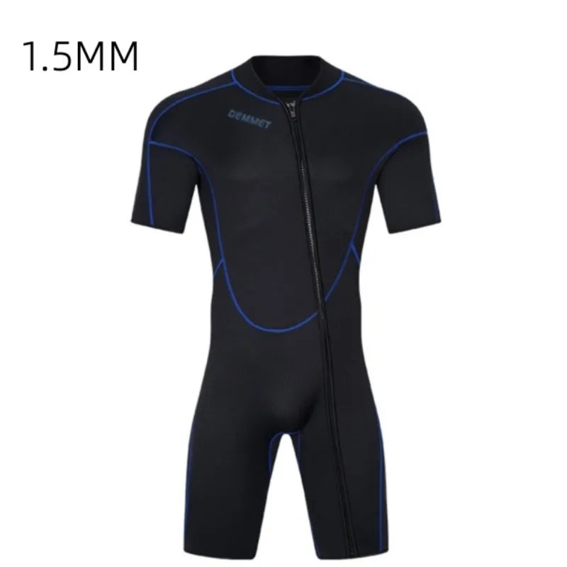 DEMMET 1.5mm Short Sleeve Neoprene Wetsuit for Men & Women
