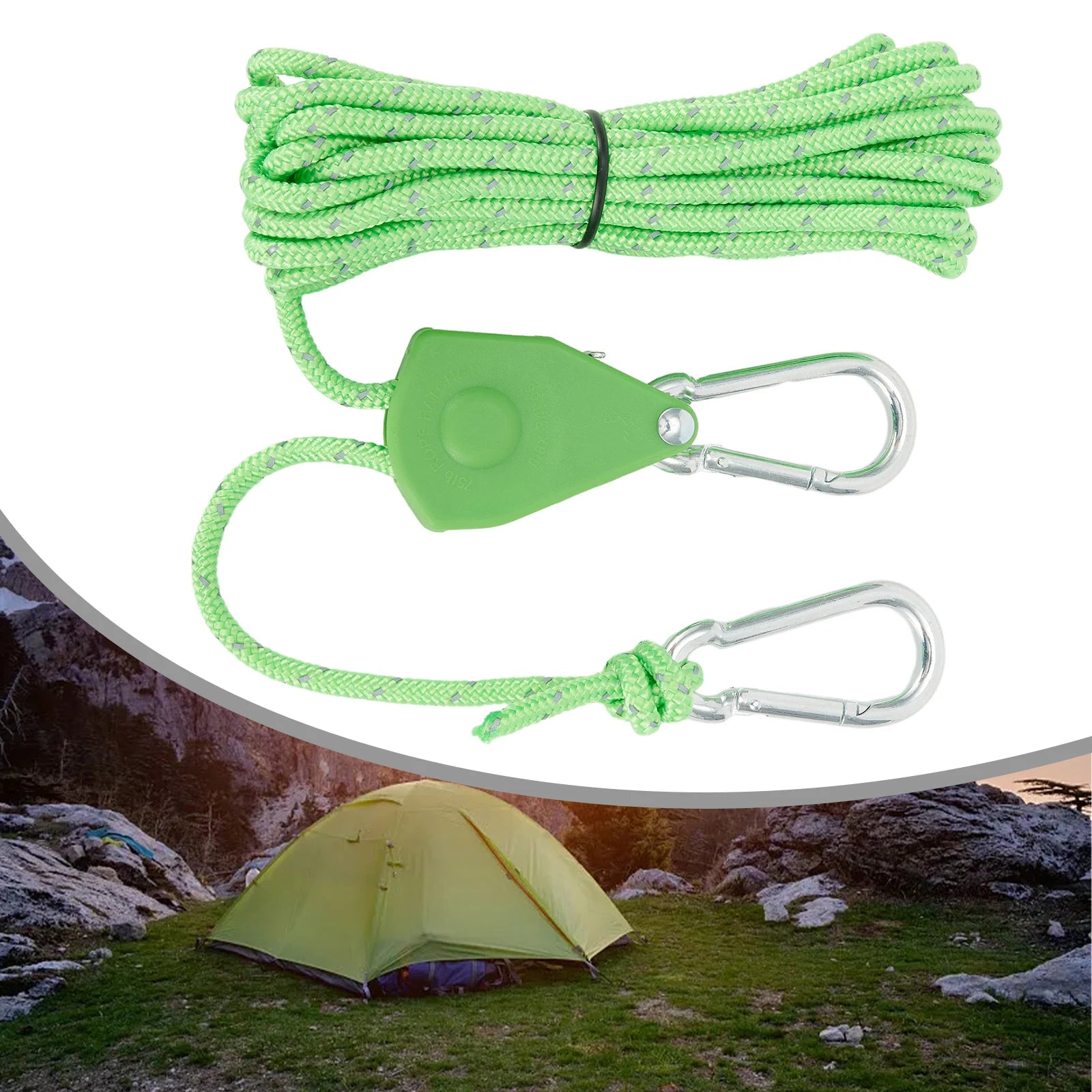 1pc 4M Camping Rope – Quick Setup Adjustable Guy Lines for Tent & Outdoor Gear