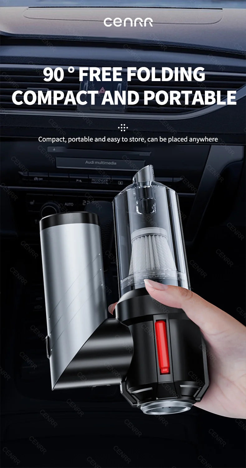 CENRR High-Pressure Cordless Car Vacuum Cleaner