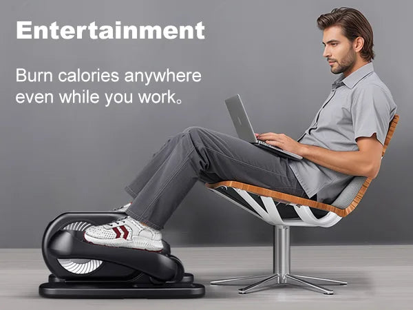 Under Desk Elliptical Machine with Remote & 12-Speed Adjustment