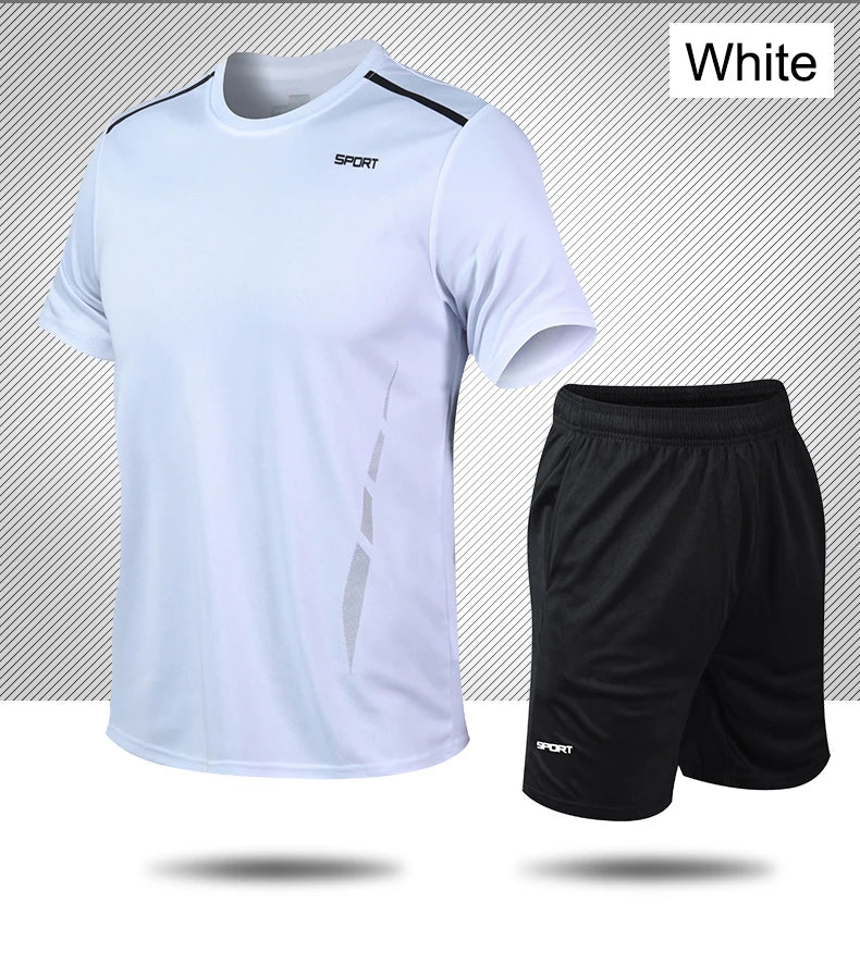 CHRLCK Men's Quick-Dry Running Set – Breathable Fitness Suit