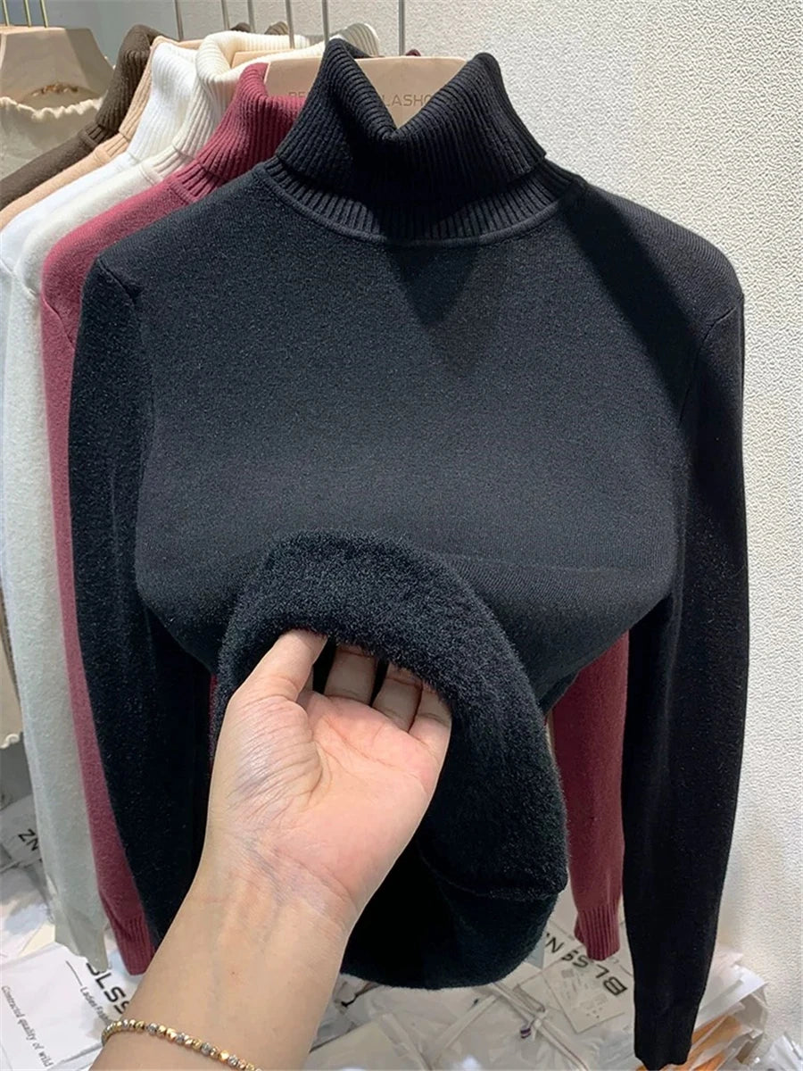 Turtleneck Winter Sweater for Women: