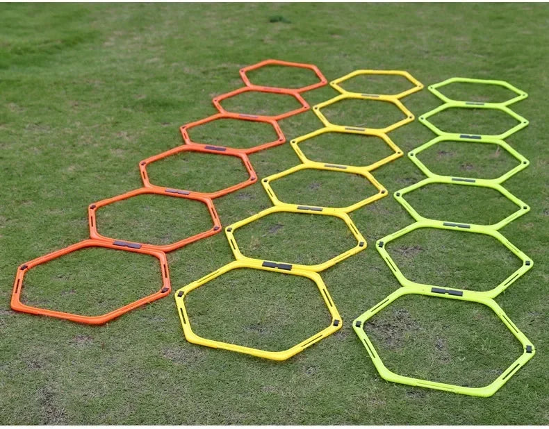 6Pcs Agility Hurdles Set – Football & Soccer Footwork Training Rings