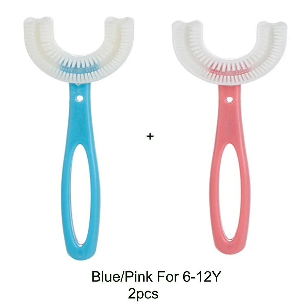 360° U-Shaped Silicone Toothbrush for Kids