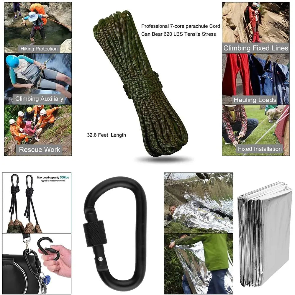 Professional Emergency Survival Kit – Tactical Gear & First Aid for Outdoor Adventures