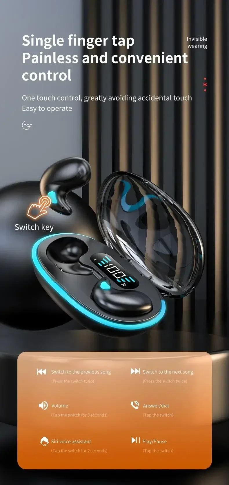 X55 Wireless Sleep Earphones