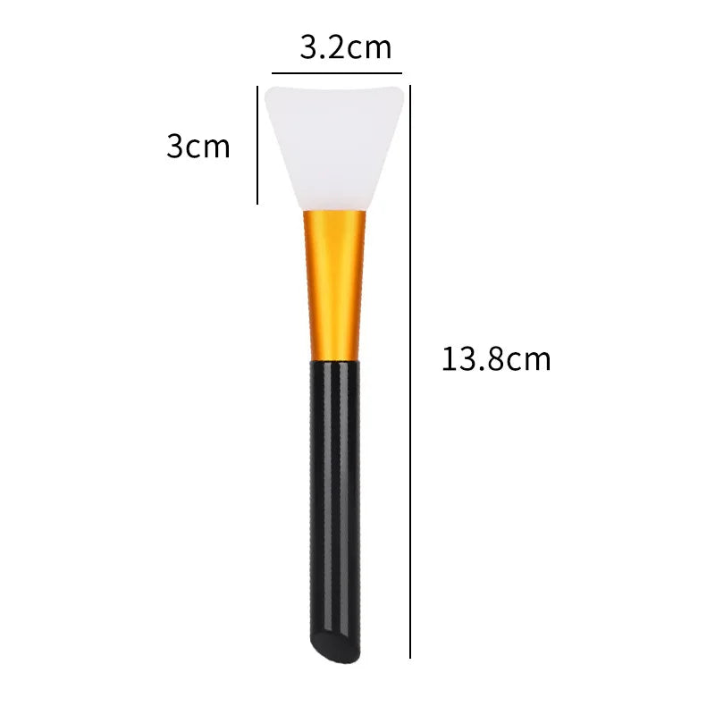 Silicone Facial Mask Brush Face Skin Care Tool Soft-headed DIY Mud Film Adjusting Brush Inclined Tail Apply Face Beauty Tools