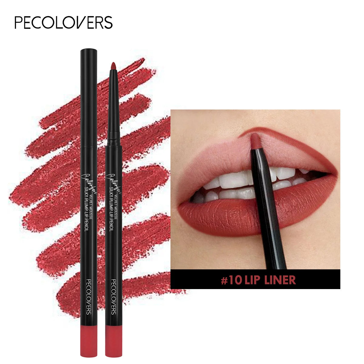 Waterproof Matte Lipliner Pencil - 12 Colors Contour & Tint