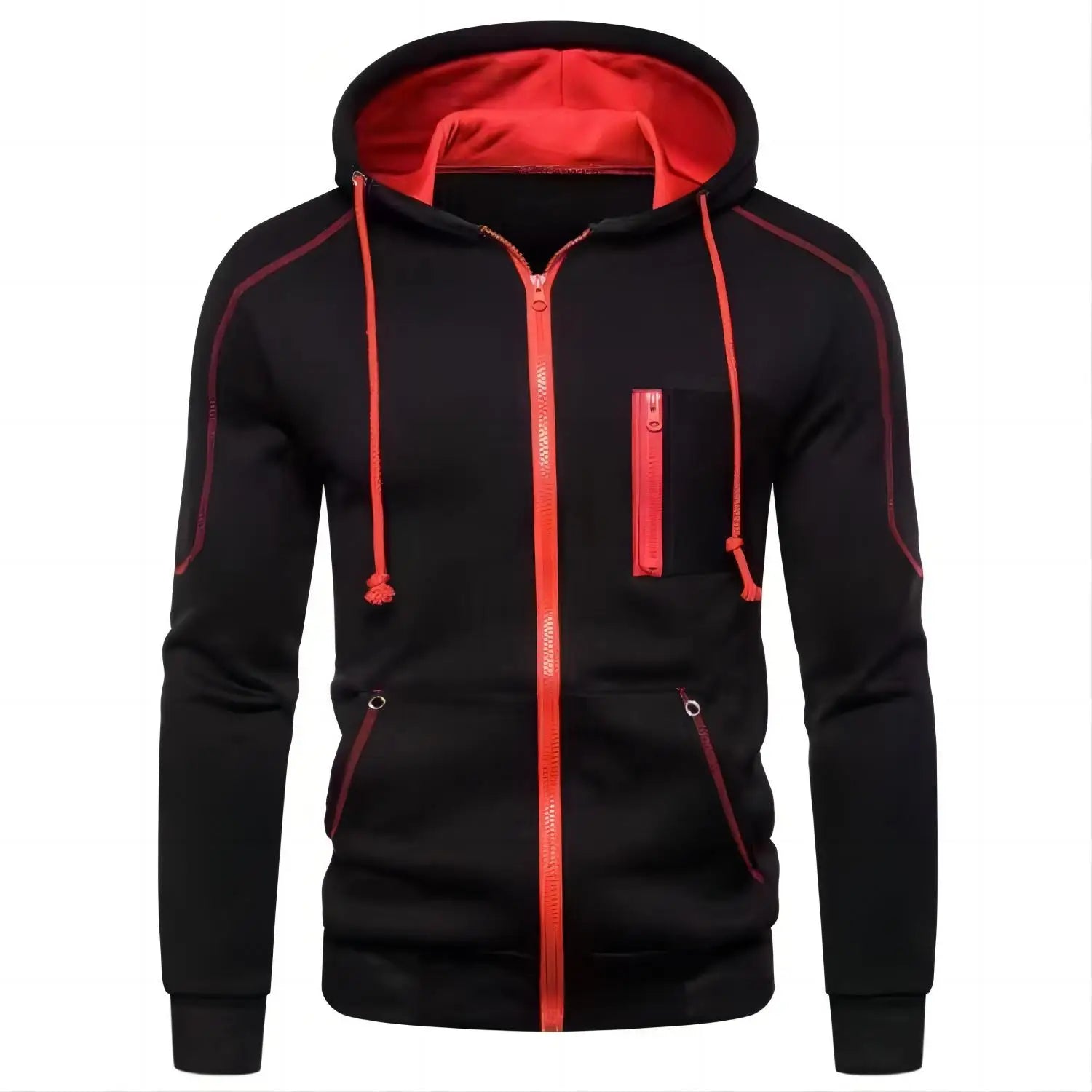 Men's Streetwear Hoodie Jacket – 2024 Zipper Sweatshirt