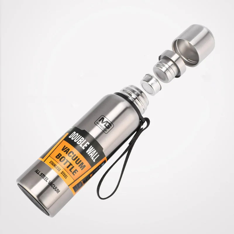 304 Stainless Steel Large-Capacity Thermos Bottle with Rope