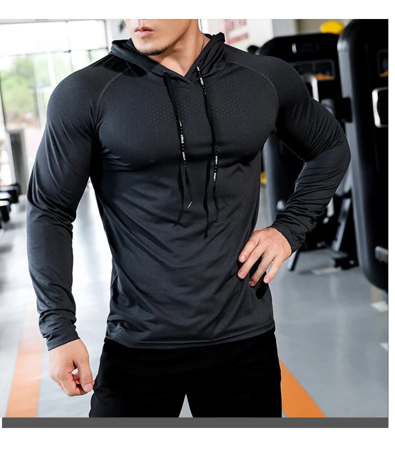 Men's Fitness Tracksuit – Hooded Gym Sweatshirt & Joggers