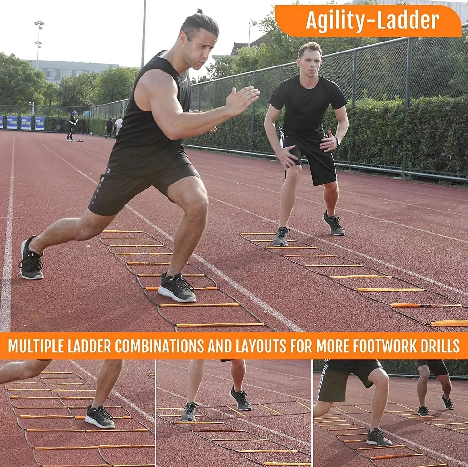 Dual-Purpose Soccer Training Jump Ladder – Agility & Speed Training