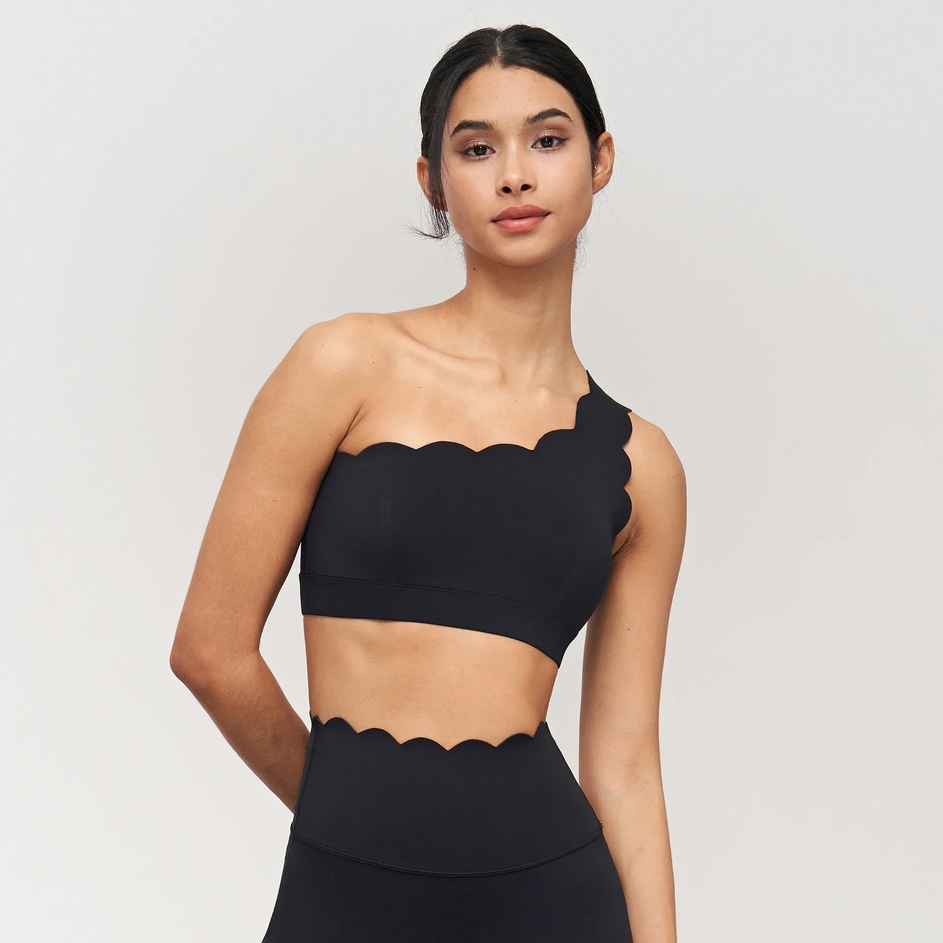 Women's Seamless Lycra Workout Set – Sports Bra, Leggings & Skirt