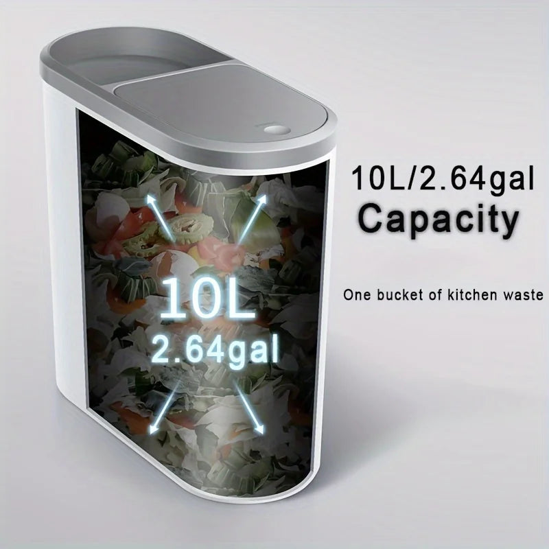 10L Silent Closed Bathroom Garbage Bin – Space-Saving & Stylish