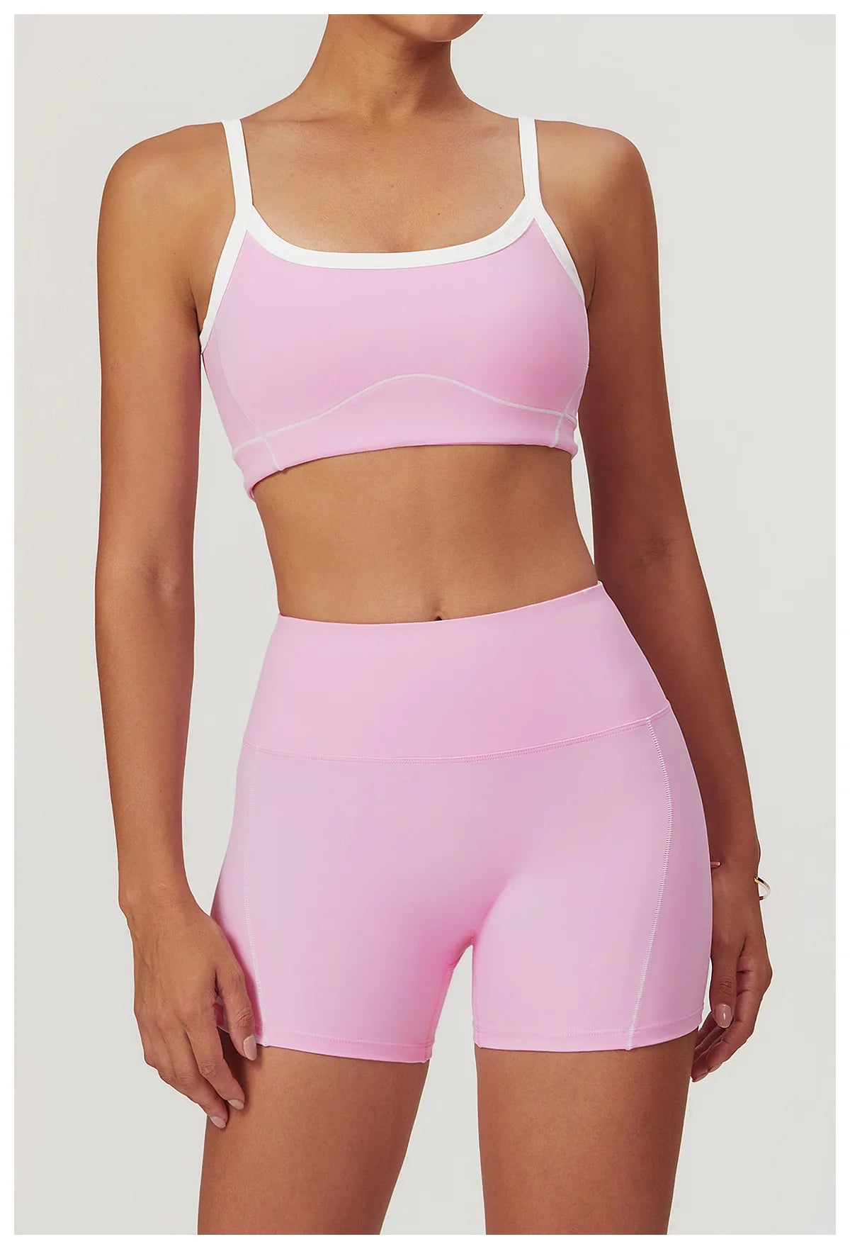 Women's Yoga Set – Sport Bra & High-Waist Flare Leggings/Shorts
